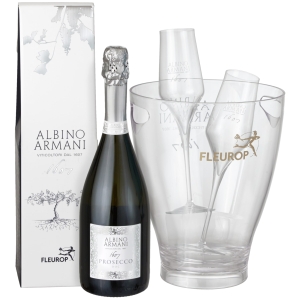 Prosecco Albino Armani DOC (75cl) inkl. Eiskühler und zwei Flûte-Gläser